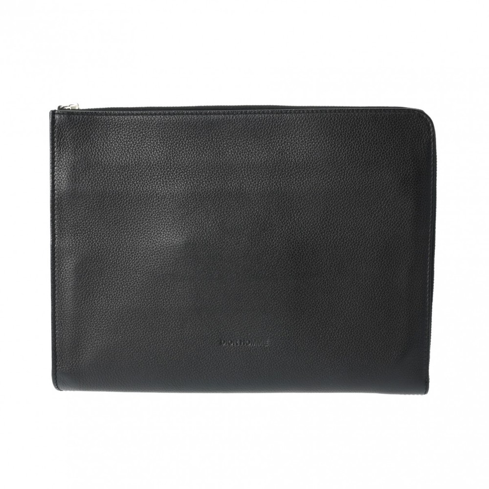 Dior Homme Leather Clutch Bag Black